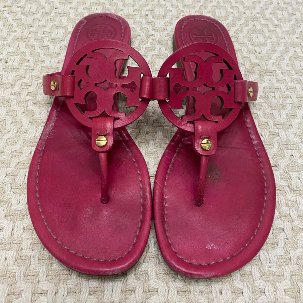 Tory Burch Fuschia Miller Sandal - size 8